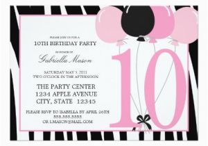 10th Birthday Party Invitation Wording Ideas 61 Best 10th Birthday Party Invitations Images On