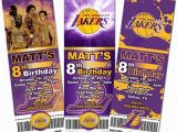 12 Los Angeles Lakers Birthday Ticket Invitations Invitations 17 Best Images About Lakers Party On Pinterest