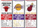 12 Los Angeles Lakers Birthday Ticket Invitations Invitations Free Printable Ticket Stub Invitation