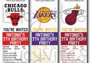 12 Los Angeles Lakers Birthday Ticket Invitations Invitations Free Printable Ticket Stub Invitation