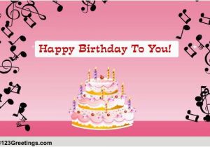 123 Free Birthday Greeting Cards with Music Hear the Birthday song Free songs Ecards Greeting Cards