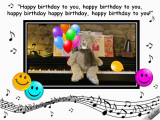 123 Free Birthday Greeting Cards with Music Singing Birthday Bear Free Smile Ecards Greeting Cards