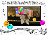 123 Singing Birthday Cards Singing Birthday Bear Free Smile Ecards Greeting Cards