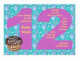 12th Birthday Invitation Wording Big 12 Birthday Party Invitation 5 Quot X 7 Quot Invitation Card