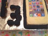 13 Year Old Birthday Party Decorations iPhone Techie Birthday Cake for A 13 Year Old Party