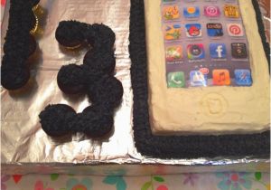 13 Year Old Birthday Party Decorations iPhone Techie Birthday Cake for A 13 Year Old Party
