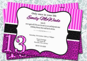 13 Year Old Birthday Party Invitations 13 Year Old Birthday Party Invitations Lijicinu