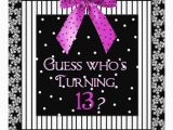 13 Year Old Birthday Party Invitations 13th Birthday Party Invitations 13th Birthday Parties