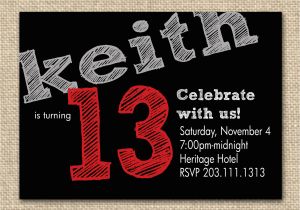 13th Birthday Boy Invitations 13th Birthday Party Invitation Ideas Bagvania Free