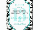 13th Birthday Card Template 13th Birthday Party Invitation Girl Birthday Invitation