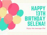 13th Birthday Card Template Customize 884 Birthday Card Templates Online Canva