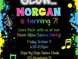 13th Birthday Dance Party Invitations Glow Dance Party Birthday Invitations 1 00 Each Http