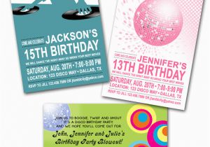 13th Birthday Dance Party Invitations Paper Perfection Dance Party Invitations