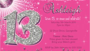 13th Birthday Invitation Wording Free 13th Birthday Invitation Template orderecigsjuice Info