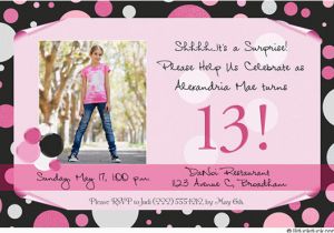 13th Birthday Invitation Wording Ideas 13th Birthday Party Invitation Wording Cimvitation