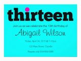 13th Birthday Invitation Wording Ideas Thirteen 13th Birthday Party Invitation Zazzle Com