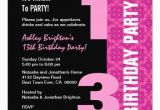 13th Birthday Invitation Wording Samples 13th Birthday Invitation Template