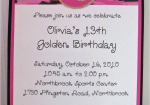 13th Birthday Invitation Wording Samples Birthday Invitation 13th Birthday Invitation Wording