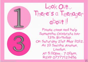 13th Birthday Invitation Wording Samples Birthday Invitations Vintage 13th Birthday Invitation