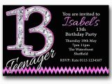 13th Birthday Invitations Boy Personalised Boys Girls Teenager 13th Birthday Party