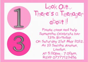 13th Birthday Invitations Boy Personalised Boys Girls Teenager 13th Birthday Party