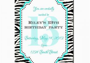 13th Birthday Party Invitation Wording 13th Birthday Party Invitation Girl Birthday Invitation