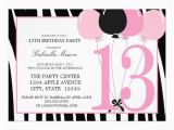 13th Birthday Party Invitation Wording 5×7 13th Birthday Party Invite 13th Birthday Parties