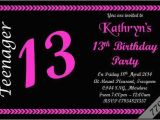 13th Birthday Party Invitations for Boys 10 X Personalised Teenager 13th Boys Girls Birthday