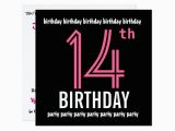 14th Birthday Party Invitations 14th Birthday Party Invitation Template Pink Black Zazzle