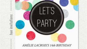 14th Birthday Party Invitations Items Similar to 14th Birthday Party Invitation Rainbow