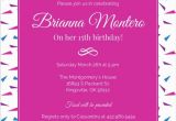 15 Birthday Party Invitations Invitation for 15 Birthday Party orderecigsjuice Info