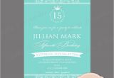 15 Birthday Party Invitations Quinceanera Invitation 15th Birthday Invitation Sweet 15