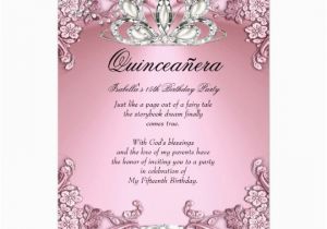15 Birthday Party Invitations Quinceanera Pink 15th Birthday Party Card Zazzle Com