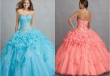 15 Year Old Birthday Dresses New 2015 Coral Ball Gown Sexy Backless Quinceanera Dresses