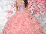 15 Year Old Birthday Dresses Puffy Ruffles Ball Gown Quinceanera Dress 2016 Vestido De