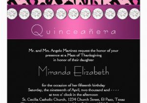 15th Birthday Invitation Wording Hot Pink Leopard Quinceanera 15th Birthday 5 25×5 25