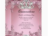 15th Birthday Invitation Wording Quinceanera Pink 15th Birthday Party Card Zazzle Com
