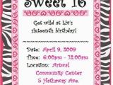 16 Birthday Invitation Wording Sweet 16 Birthday Invitation Printable orderecigsjuice Info
