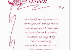 16 Birthday Invitation Wording Sweet 16 Birthday Quotes for Girls Quotesgram