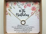 16 Gifts for 16th Birthday Girl 16th Birthday Gift Girl Sweet 16 Gift Sweet 16 Necklace