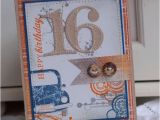 16th Birthday Card Boy 16th Birthday Handmade Greeting Card