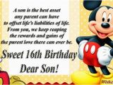 16th Birthday Cards for son 16th Birthday Wishes Messages for Sweet Sixteen Wishesmsg