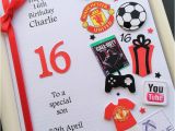 16th Birthday Cards for son Personalised 13th 14th 15th 16th Birthday Card for Boys