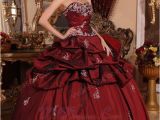 16th Birthday Dresses Burgundy Puffy Skirt Quinceanera Dress for 16th Birthday Party