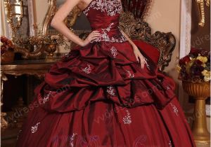 16th Birthday Dresses Burgundy Puffy Skirt Quinceanera Dress for 16th Birthday Party