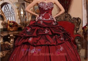 16th Birthday Dresses Burgundy Puffy Skirt Quinceanera Dress for 16th Birthday Party