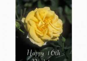 16th Birthday Flowers Happy 16th Birthday Flower Card Zazzle