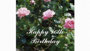 16th Birthday Flowers Happy 16th Birthday Flower Card Zazzle