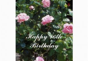 16th Birthday Flowers Happy 16th Birthday Flower Card Zazzle