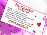 16th Birthday Ideas for Him 16th 18th 21st Birthday Gift Survival Kit Card